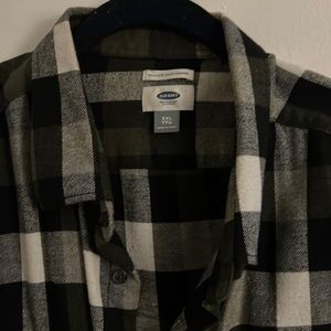 Mens Double Pocket Casual Long-Sleeved Shirt